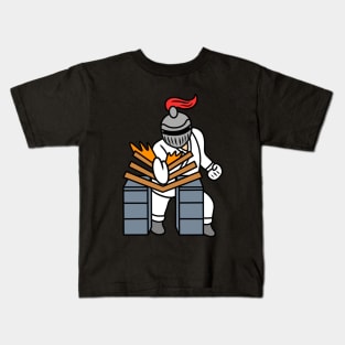 Cute cartoon knight karate Kids T-Shirt